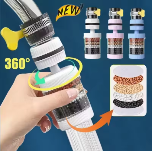 360 Degree Rotatable 6 Layers Water purifier magnetic filter tap